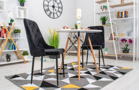 Krzesło CAPRI - czarne x 4 Krzesło CAPRI - czarne x 4