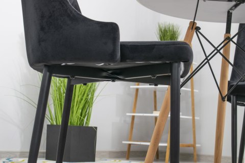 Krzesło CAPRI - czarne x 4 Krzesło CAPRI - czarne x 4