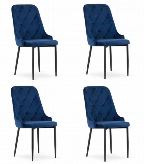 Krzesło CAPRI - granat x 4 Krzesło CAPRI - granat x 4
