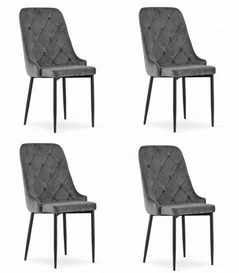 Krzesło CAPRI - szare x 4 Krzesło CAPRI - szare x 4