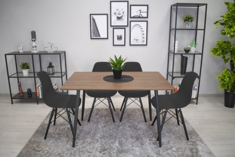 Krzesło OSAKA czarne / nogi czarne x 4 Krzesło OSAKA czarne / nogi czarne x 4