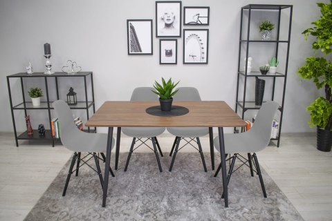Krzesło OSAKA szare / nogi czarne x 4 Krzesło OSAKA szare / nogi czarne x 4