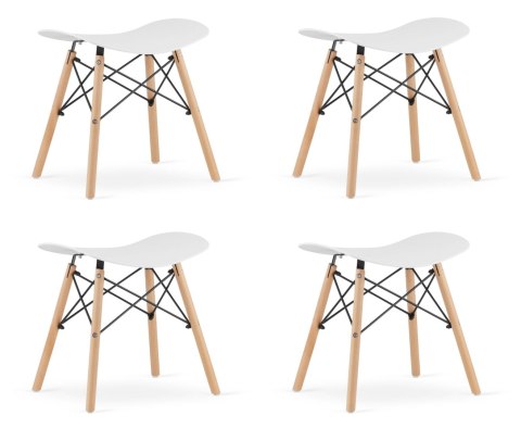 Taboret KORFU - biały x 4 Taboret KORFU - biały x 4