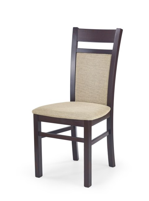GERARD2 krzesło ciemny orzech / tap: Torent Beige GERARD2 krzesło ciemny orzech / tap: Torent Beige