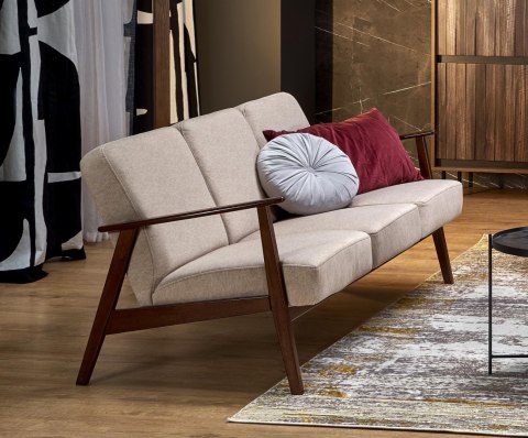MILANO 3S sofa - beżowy tap. Castel 15 MILANO 3S sofa - beżowy tap. Castel 15