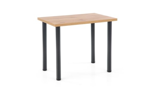 MODEX 2 90 stół kolor blat - dąb wotan, nogi - czarny MODEX 2 90 stół kolor blat - dąb wotan, nogi - czarny