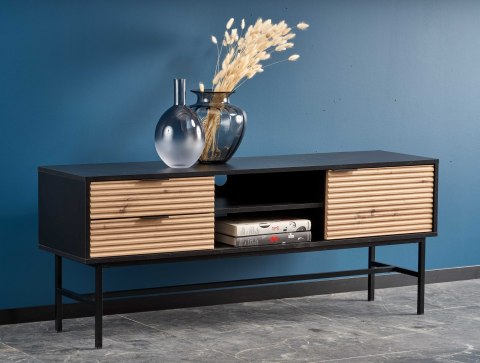 MURANO RTV-1 stolik RTV dąb artisan/czarny MURANO RTV-1 stolik RTV dąb artisan/czarny