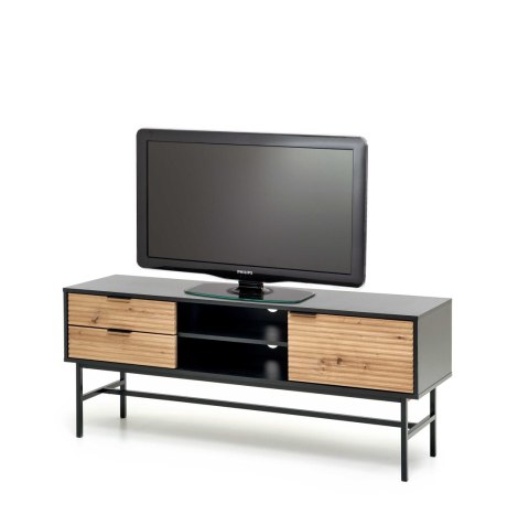 MURANO RTV-1 stolik RTV dąb artisan/czarny MURANO RTV-1 stolik RTV dąb artisan/czarny