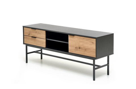 MURANO RTV-1 stolik RTV dąb artisan/czarny MURANO RTV-1 stolik RTV dąb artisan/czarny