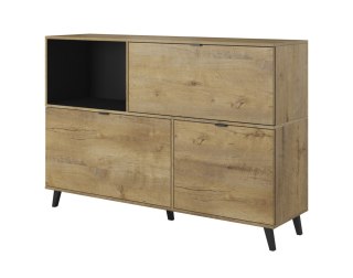 NEST KM-1 komoda dąb lefkas/ czarny