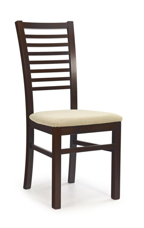 GERARD6 krzesło ciemny orzech / tap: Torent Beige GERARD6 krzesło ciemny orzech / tap: Torent Beige