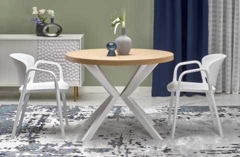 PERONI stół rozkładany dąb złoty - biały