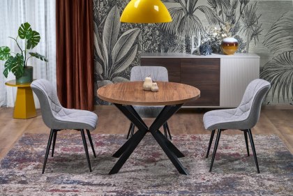 PERONI stół rozkładany orzech - czarny