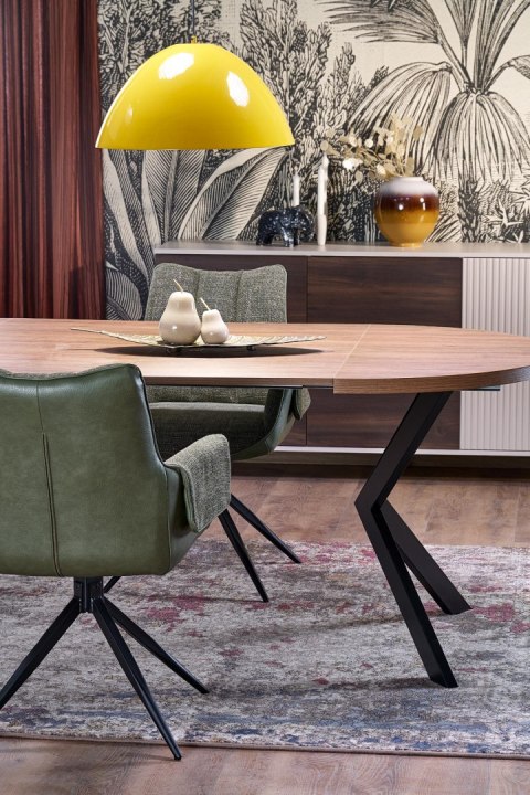 PERONI stół rozkładany orzech - czarny