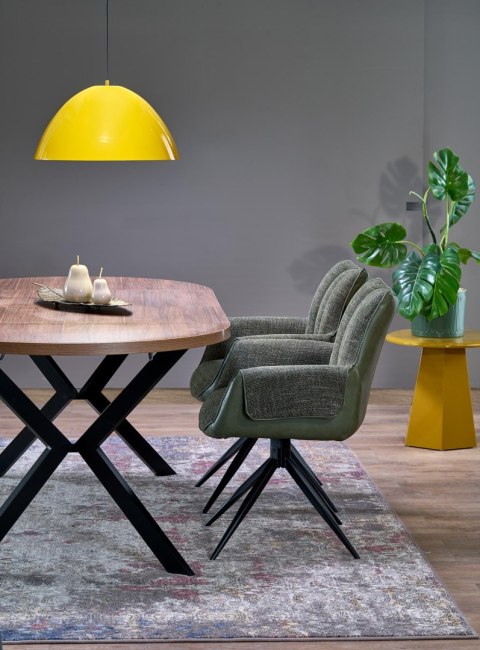 PERONI stół rozkładany orzech - czarny