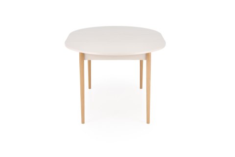 PIVOT stół rozkładany 102-142x102x75 cm, blat - kaszmir, nogi - naturalny