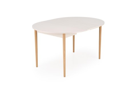 PIVOT stół rozkładany 102-142x102x75 cm, blat - kaszmir, nogi - naturalny