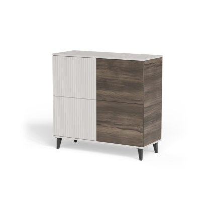 RANDOM 2 KM-2 komoda kaszmir / orzech / czarny