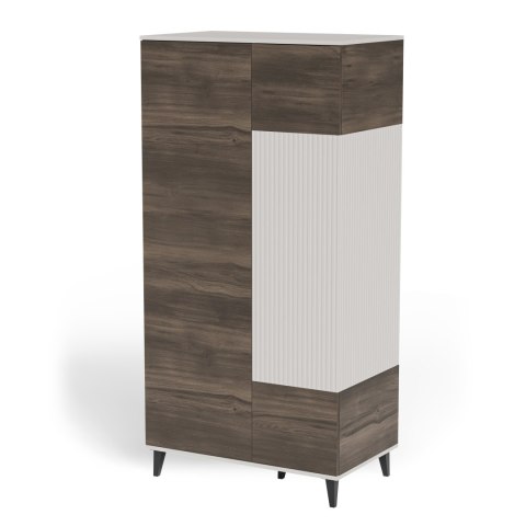 RANDOM 2 S-1 szafa kaszmir / orzech / czarny