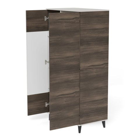 RANDOM 2 S-1 szafa kaszmir / orzech / czarny