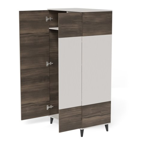 RANDOM 2 S-1 szafa kaszmir / orzech / czarny