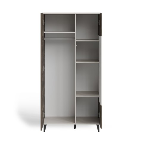 RANDOM 2 S-1 szafa kaszmir / orzech / czarny