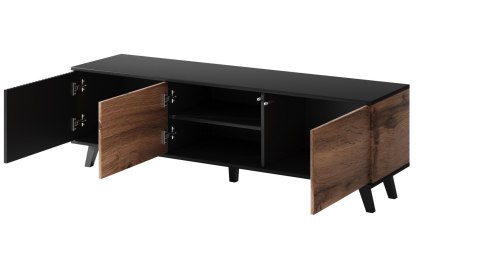 RANDOM RTV-1 stolik RTV 150 cm dąb wotan/czarny