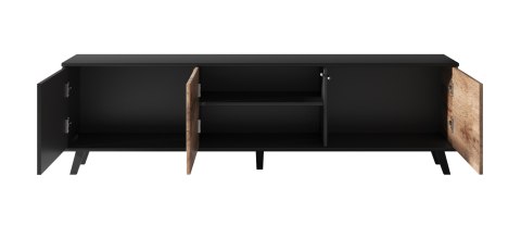 RANDOM RTV-2 stolik RTV 180 cm dąb wotan/czarny