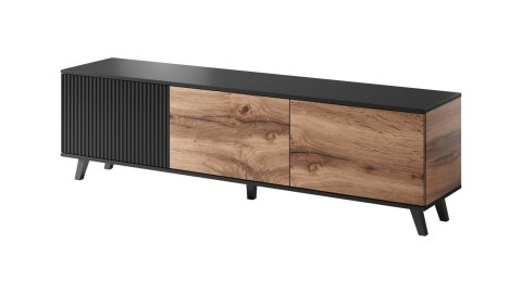 RANDOM RTV-2 stolik RTV 180 cm dąb wotan/czarny