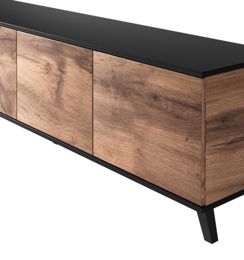 RANDOM RTV-3 stolik RTV 200 cm dąb wotan/czarny