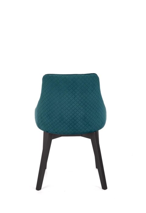TOLEDO 3 krzesło czarny / tap. velvet pikowany Karo 4 - MONOLITH 37 (ciemny zielony) TOLEDO 3 krzesło czarny / tap. velvet pikowany Karo 4 - MONOLITH 37 (ciemny zielony)