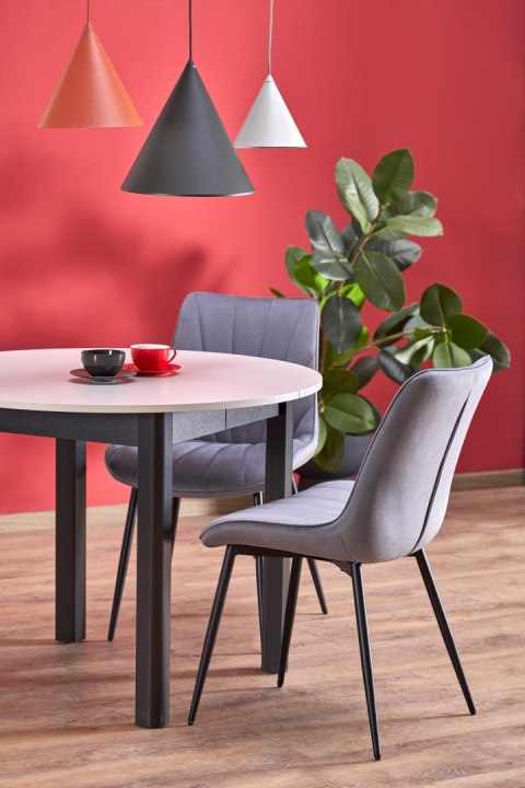 RINGO stół kolor blat kaszmir, nogi - czarny (102-142x102x76 cm)