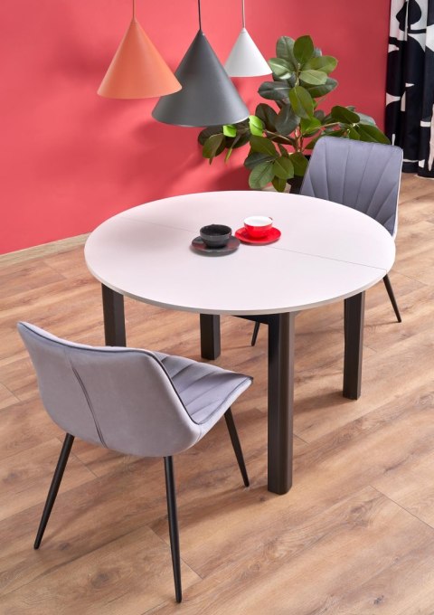 RINGO stół kolor blat kaszmir, nogi - czarny (102-142x102x76 cm)