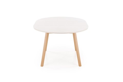 RUBEN stół kolor blat - kaszmir, nogi - naturalny (102-142x102x75 cm)