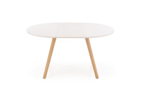 RUBEN stół kolor blat - kaszmir, nogi - naturalny (102-142x102x75 cm)