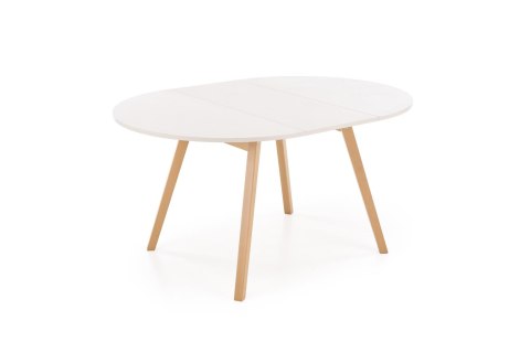 RUBEN stół kolor blat - kaszmir, nogi - naturalny (102-142x102x75 cm)