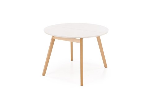 RUBEN stół kolor blat - kaszmir, nogi - naturalny (102-142x102x75 cm)