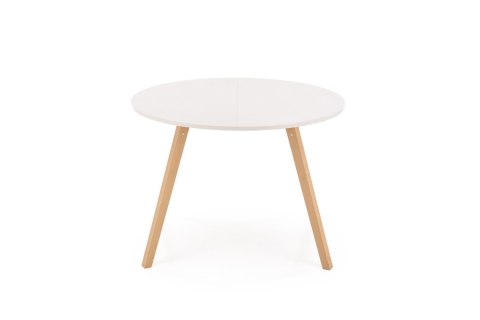 RUBEN stół kolor blat - kaszmir, nogi - naturalny (102-142x102x75 cm)