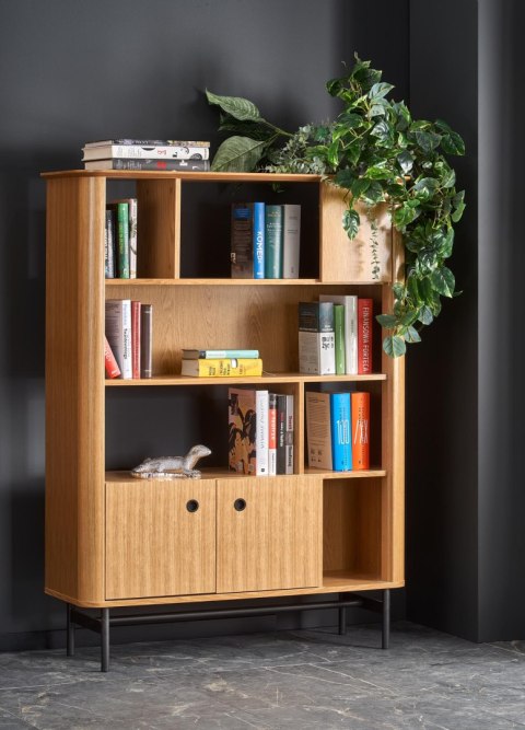 SMART regał REG-2 dąb naturalny/czarny SMART regał REG-2 dąb naturalny/czarny