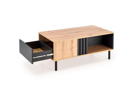 SONIA ława dąb artisan/czarny SONIA ława dąb artisan/czarny