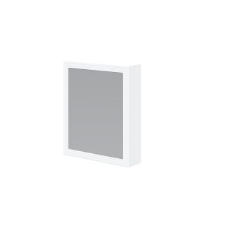 TORETO Szafka lustrzana 70x60/1D (MDF ramiak) biały