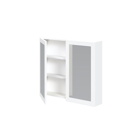 TORETO Szafka lustrzana 70x80/2D (MDF ramiak) biały TORETO Szafka lustrzana 70x80/2D (MDF ramiak) biały