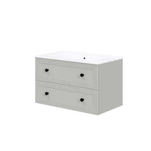 TORETO Szafka pod umywalkę 80/2S (MDF ramiak) cashmere TORETO Szafka pod umywalkę 80/2S (MDF ramiak) cashmere