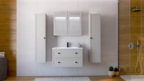 TORETO Szafka pod umywalkę 80/2S (MDF ramiak) cashmere TORETO Szafka pod umywalkę 80/2S (MDF ramiak) cashmere