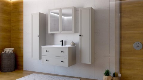 TORETO Szafka pod umywalkę 80/2S (MDF ramiak) cashmere TORETO Szafka pod umywalkę 80/2S (MDF ramiak) cashmere