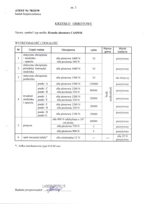 CASPER fotel gabinetowy czarny CASPER fotel gabinetowy czarny