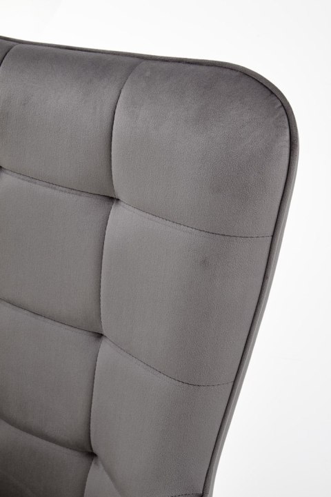 CASTEL fotel wypoczynkowy czarny / jasny popiel