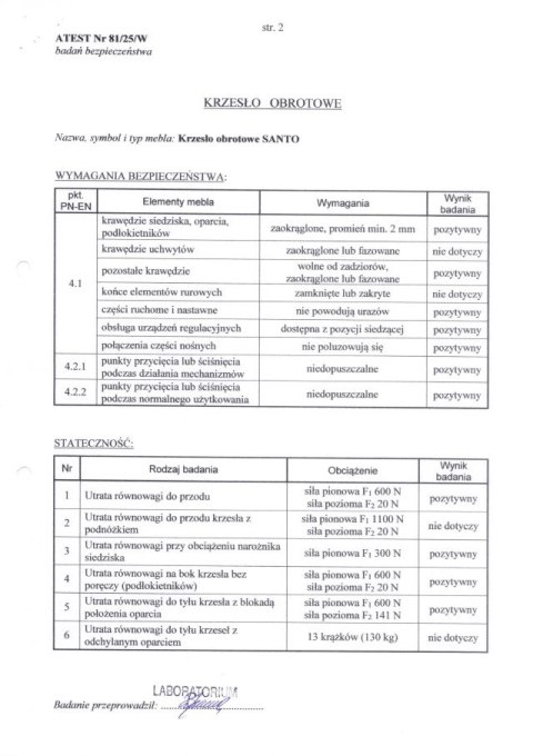 SANTO fotel obrotowy, czarny SANTO fotel obrotowy, czarny