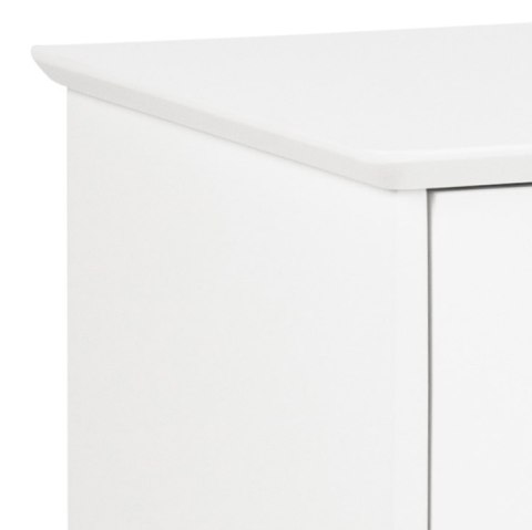 Komoda Century biała dębowe nogi