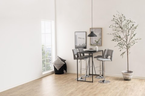 Hoker Sylvia szary/metal szczotkowany